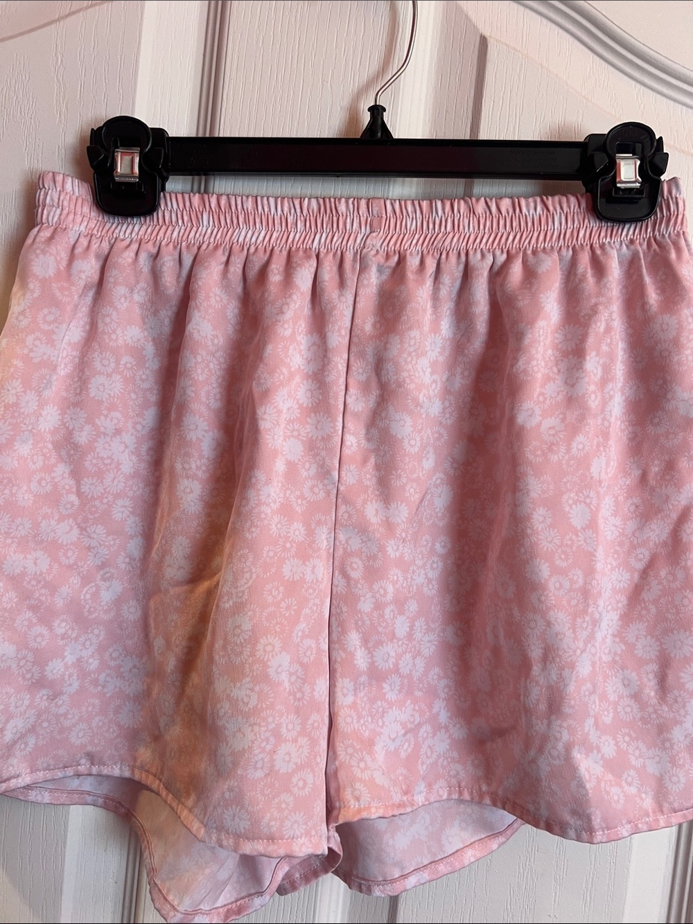 Splendid Light Pink Silky Floral Lounge Shorts Small
